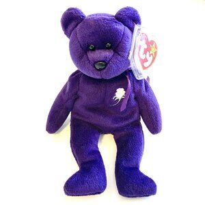 NWT BEANIE BABIES 1997 Princess Diana Bear Collectible Plush Toy